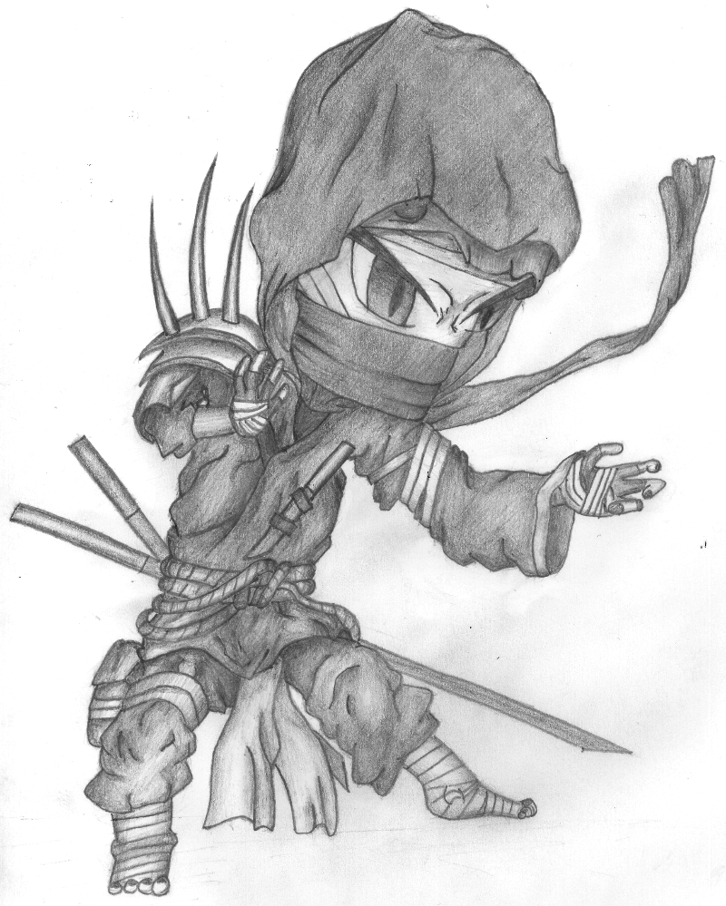 dessin manga ninja